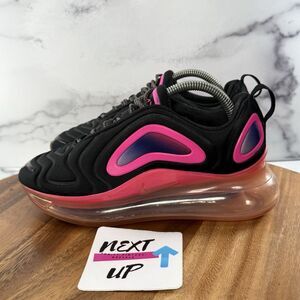 Youth 4.5Y fits Womens sz 6-Nike Air Max 720 AQ3196-007 Black Hyper Pink Sneaker